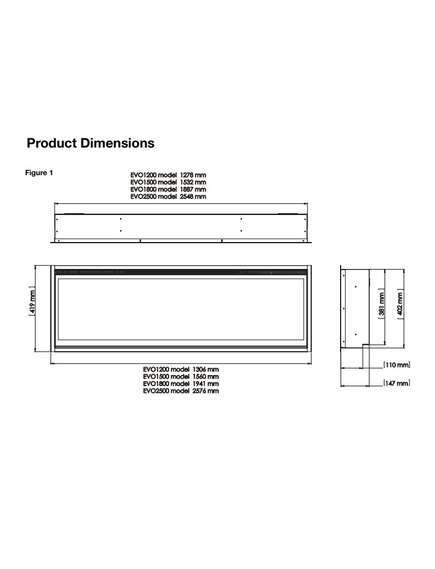 ელექტრო ბუხარი Dimplex Ignite Evolve 50, 5 image