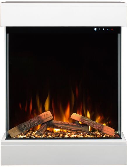 ელექტრო ბუხარი  AFLAMO Dame White / Black, 2 image