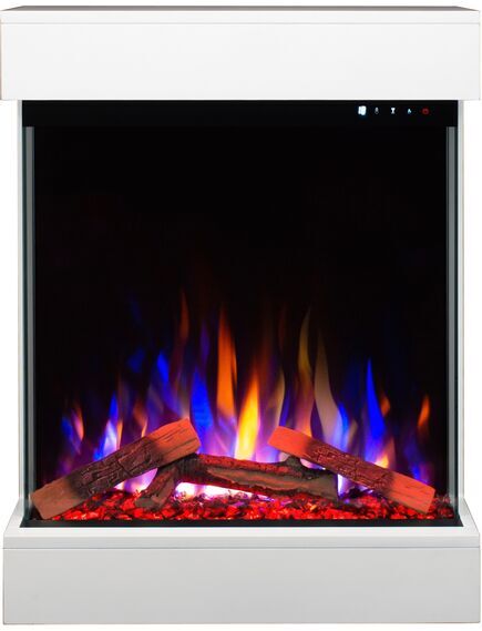 ელექტრო ბუხარი  AFLAMO Dame White / Black, 4 image